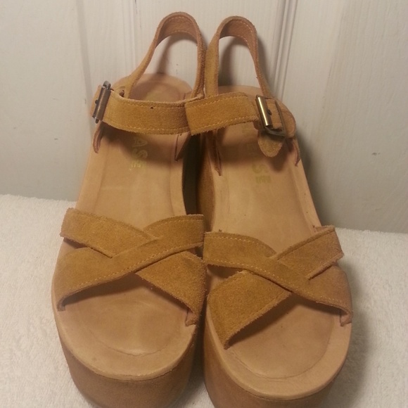 Kork Ease Platform Wedge Sandals Sz 7 - Picture 4 of 9